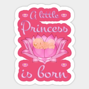 A Little Princess Is Borne Sticker